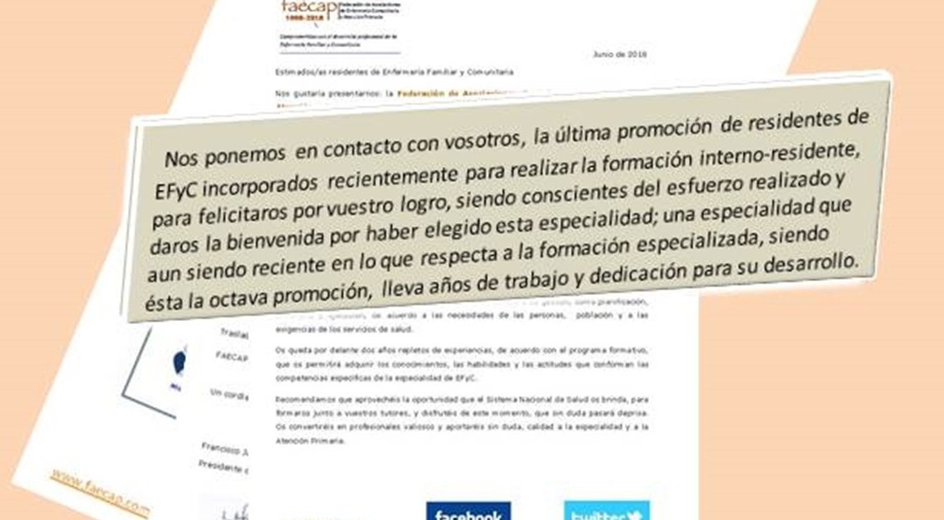 FAECAP da la bienvenida a la última promoción de residentes de EFyC incorporados recientemente para realizar su formación