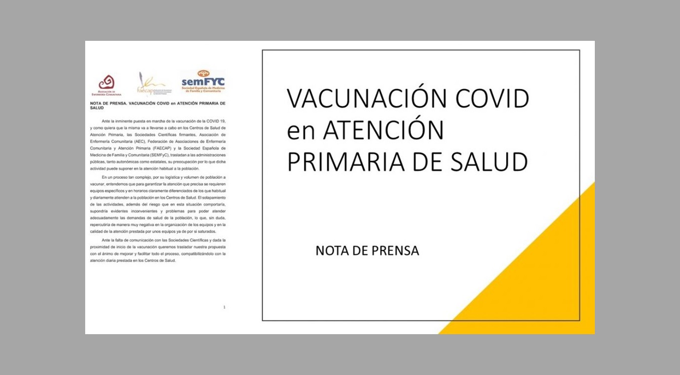 Vacunación de la COVID-19 en los Centros de Salud
