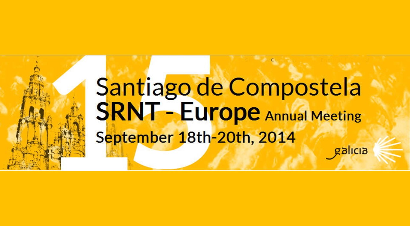 Del 18 al 20 de septiembre de 2014 se celebrará en Santiago de Compostela la XV edición del congreso europeo de la SRNT (Society for Research on Nicotine and Tobacco)