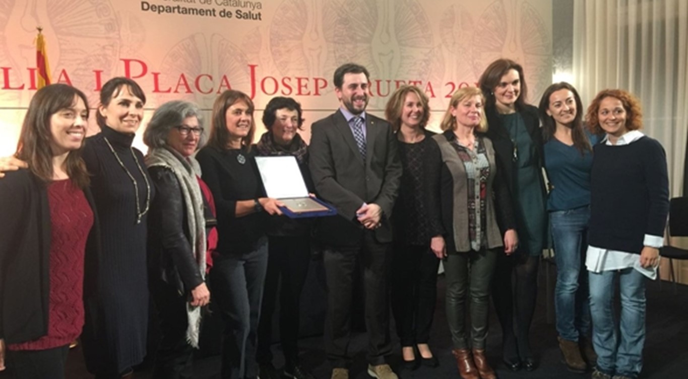 AIFiCC recibe la Placa Josep Trueta al Mérito Sanitario de manos del Govern de la Generalitat de Catalunya