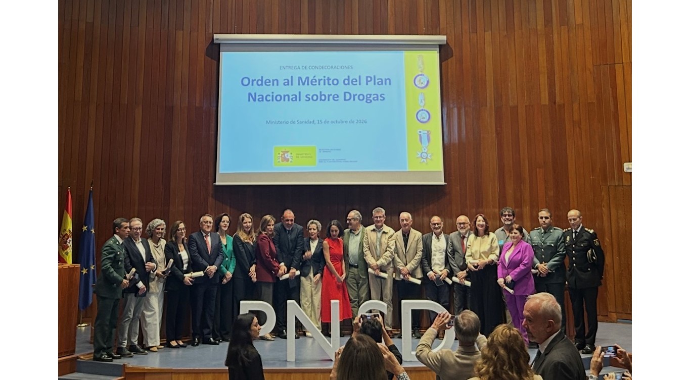 El Ministerio de Sanidad otorga las condecoraciones de la Orden al Mérito del Plan Nacional sobre Drogas 2025