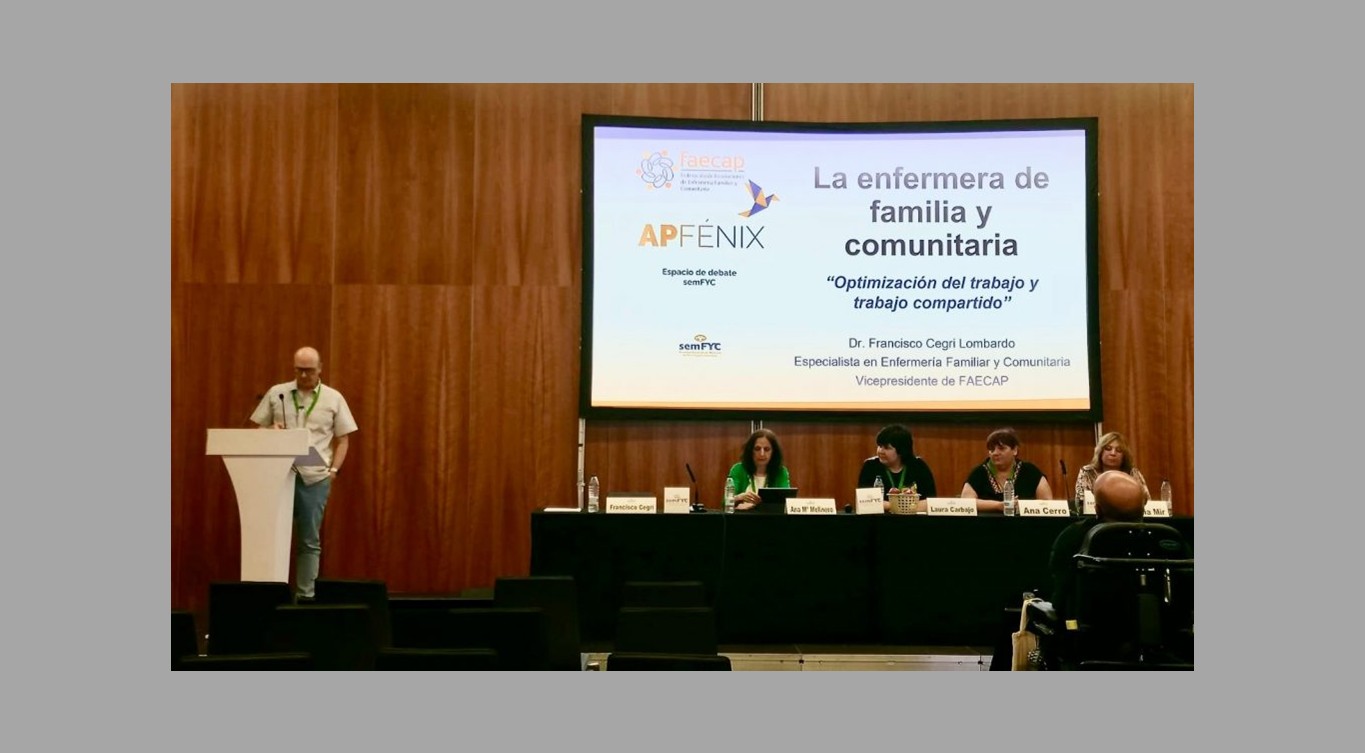 Participación de Paco Cegri Vicepresidente de FAECAP en la mesa de del congreso de XLIII Congreso de la semFYC