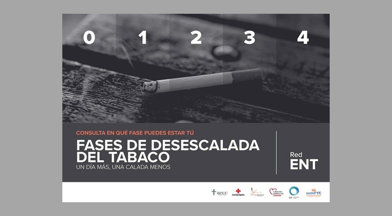 RedENT lanza una guía de desescalada del tabaco para tratar de contrarrestar su consumo en el hogar durante la pandemia